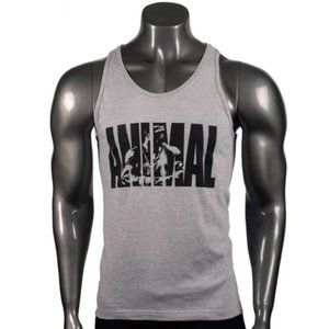 Grey tank with the "Snak" iconic in black.